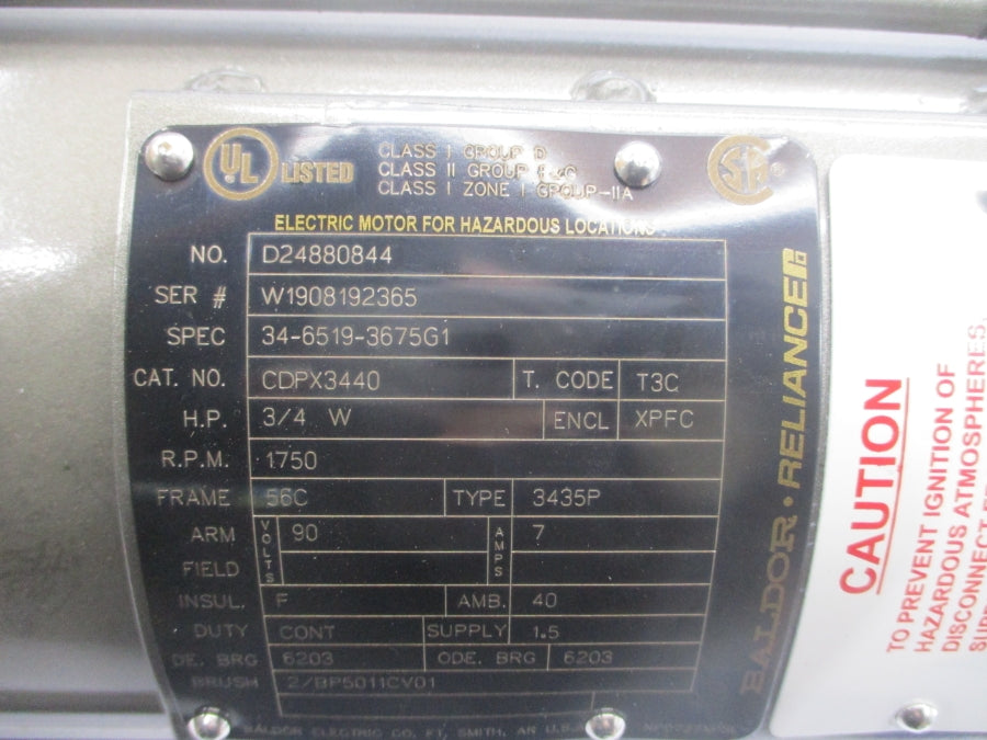 BALDOR CDPX3440 34-6519-3675G1 90V 7A NSMP
