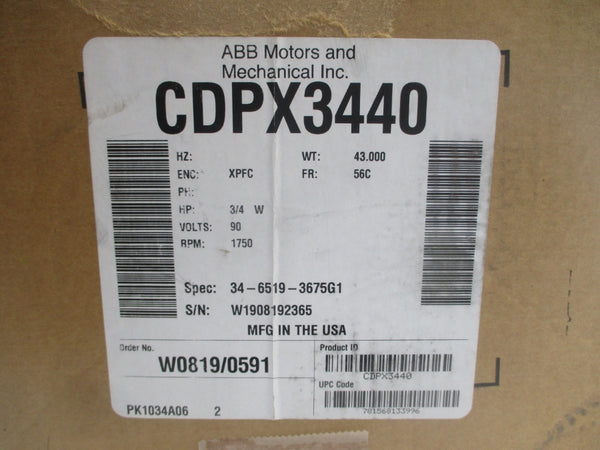 BALDOR CDPX3440 34-6519-3675G1 90V 7A NSMP