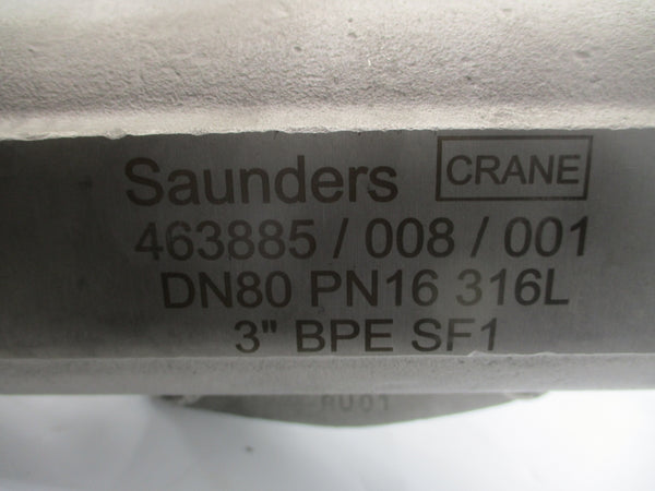 SAUNDERS S360 DN80 SG080SY0909EENCRBYN 3" NSNP