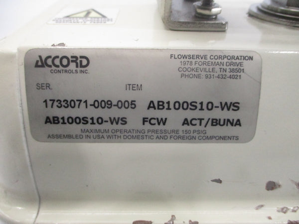 ACCORD CONTROLS AB100S10-WS 150PSI UNMP