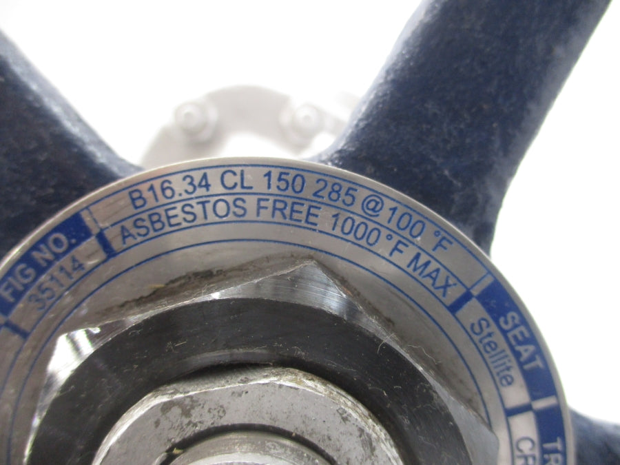 SHARPE 35114 B16.34CL150 285PSI 3" UNMP