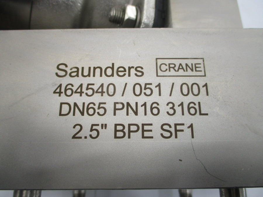 SAUNDERS S360 DN65 464540/051/001 PN16316L 2.5" UNMP