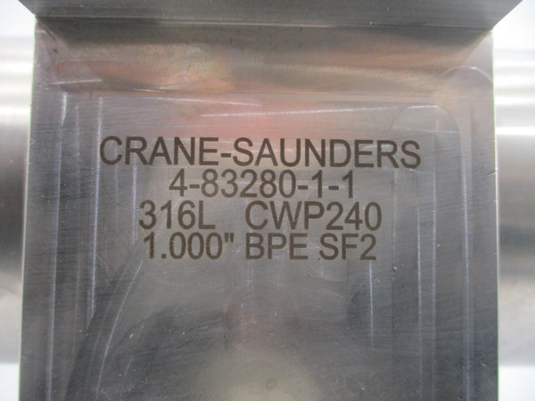 CRANE-SAUNDERS S360 4-83280-1-1 316L CWP240 1.000" NSNP