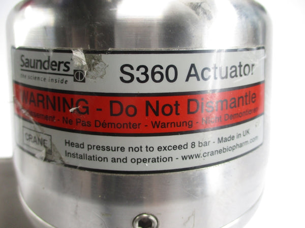 SAUNDERS CRANE S360 464540/062/001 DN65 PN16 316L 2.5" UNMP