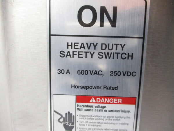 SIEMENS HF361SS 600VAC 30A NSNP