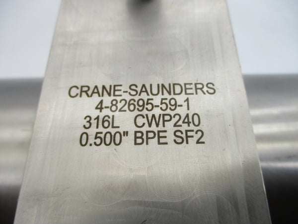 CRANE SAUNDERS 4-82695-59-1 316L CWP240 0.500" NSNP