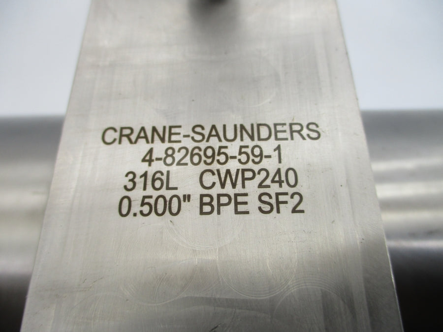 CRANE SAUNDERS 4-82695-59-1 316L CWP240 0.500" NSNP
