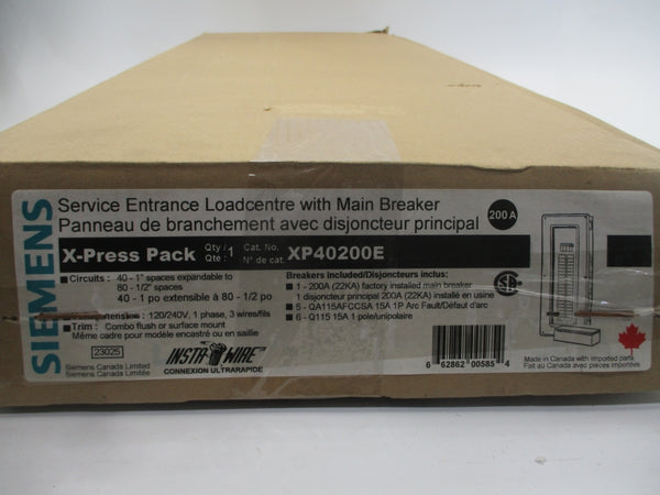 SIEMENS SEQ40200 120/240VAC 200A (AS PICTURED) NSMP