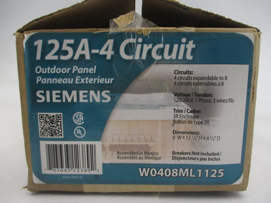 SIEMENS W0408ML1125 SER. A 120/240V 125A NSMP