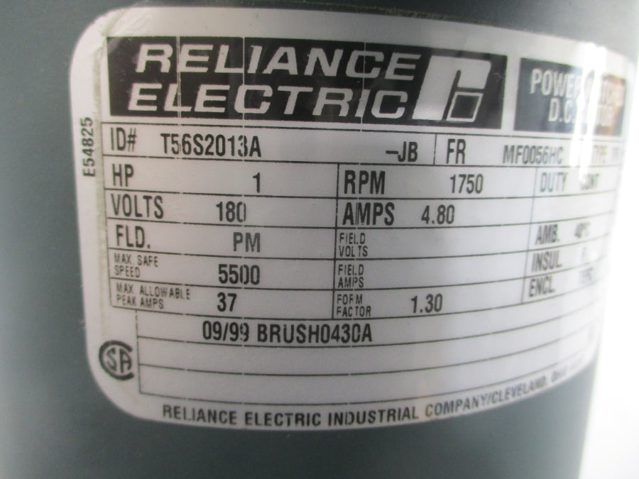 RELIANCE ELECTRIC T56S2013A-JB 180V 4.80A NSNP