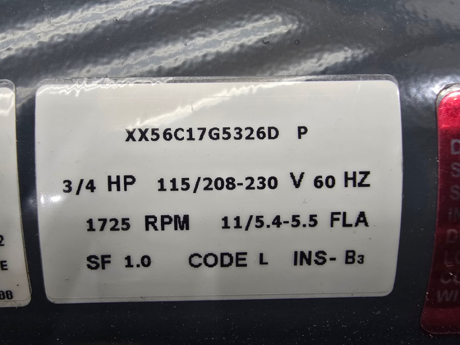 MARATHON ELECTRIC G874 56C17G5326DP 115/208-230V 11/5.4-5.5A NSNP
