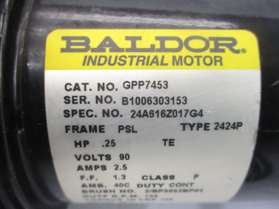 BALDOR GPP7453 24A616Z017G4 90V 2.5A NSNP