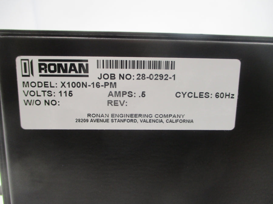 RONAN X100N-16-PM 115/230VAC .5A NSNP
