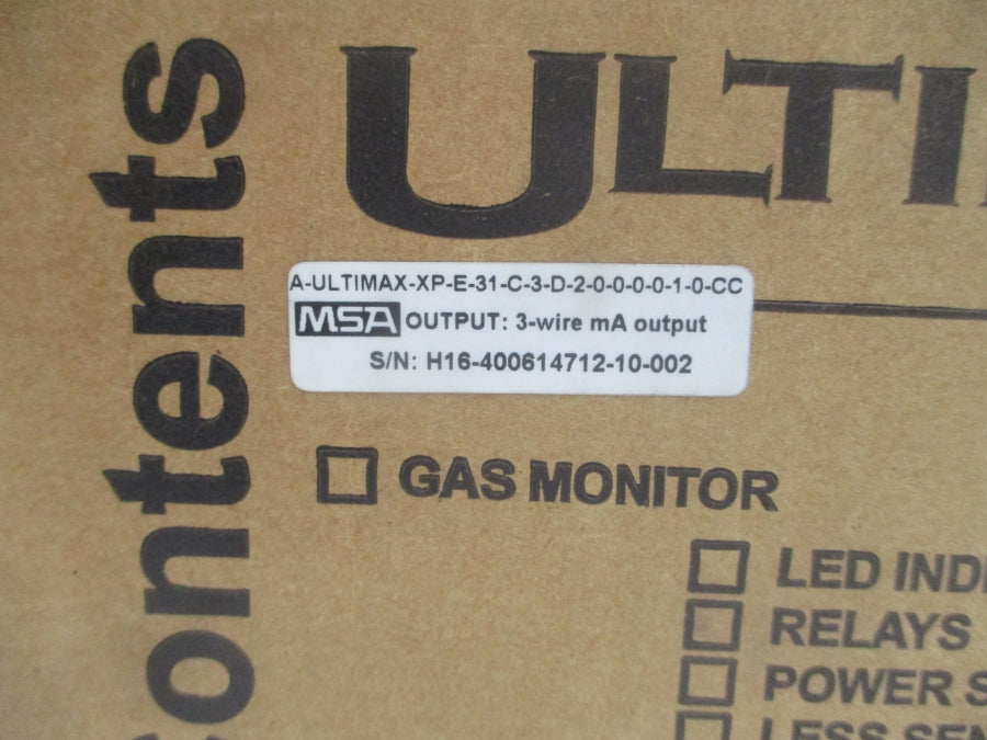 MSA A-ULTIMAX-XP-E-31-C-3-D-2-0-0-0-0-1-0-CC NSMP