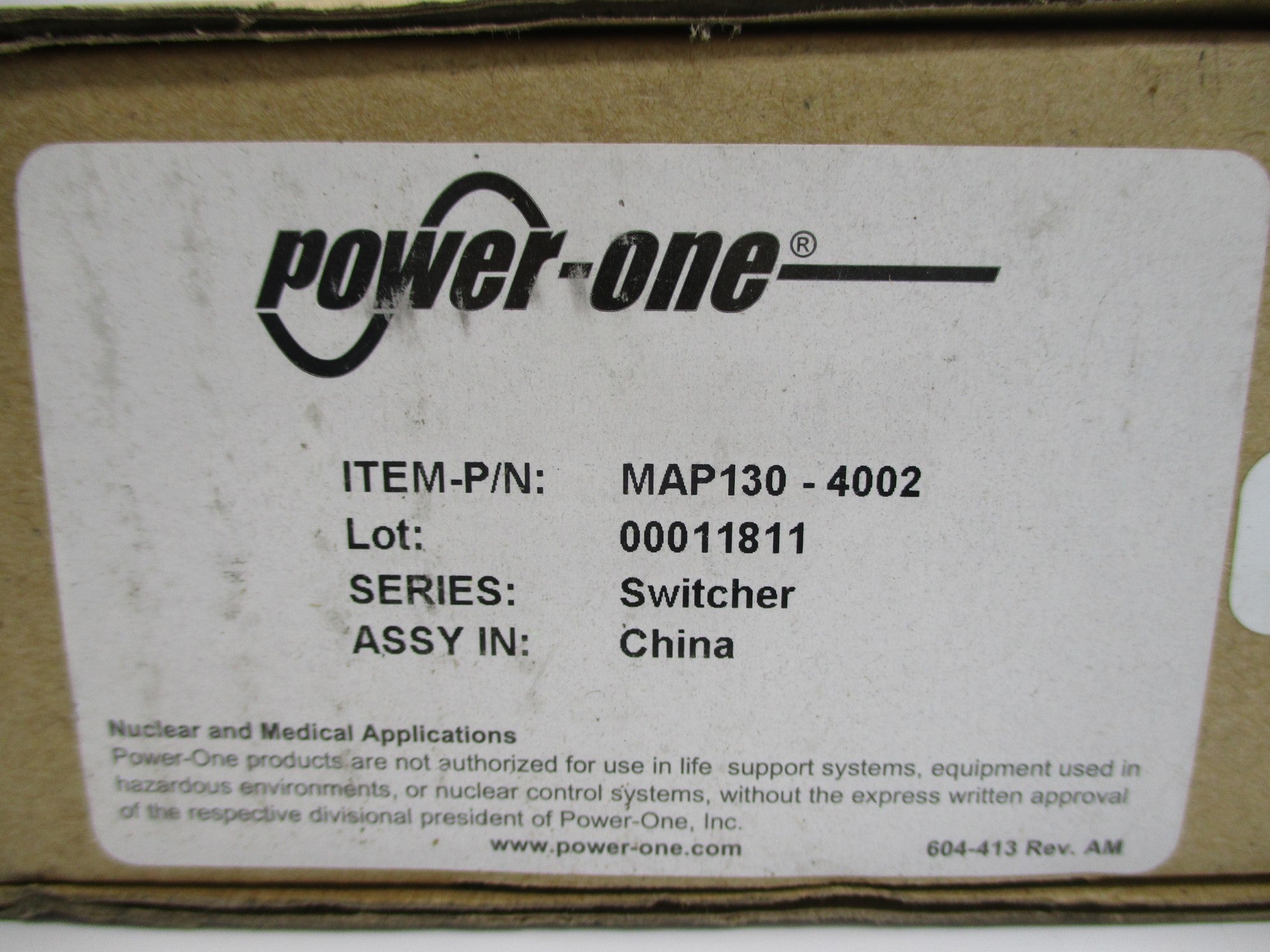 POWER-ONE MAP130-4002 110/230V 3.3/1.8A NSMP