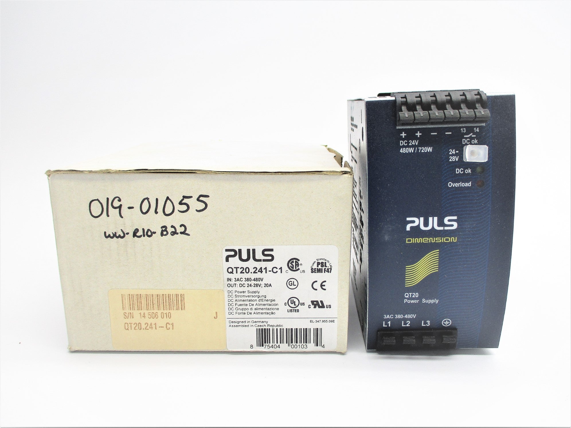 PULS QT20.241-C1 380-480VAC 0.9-0.65A NSMP