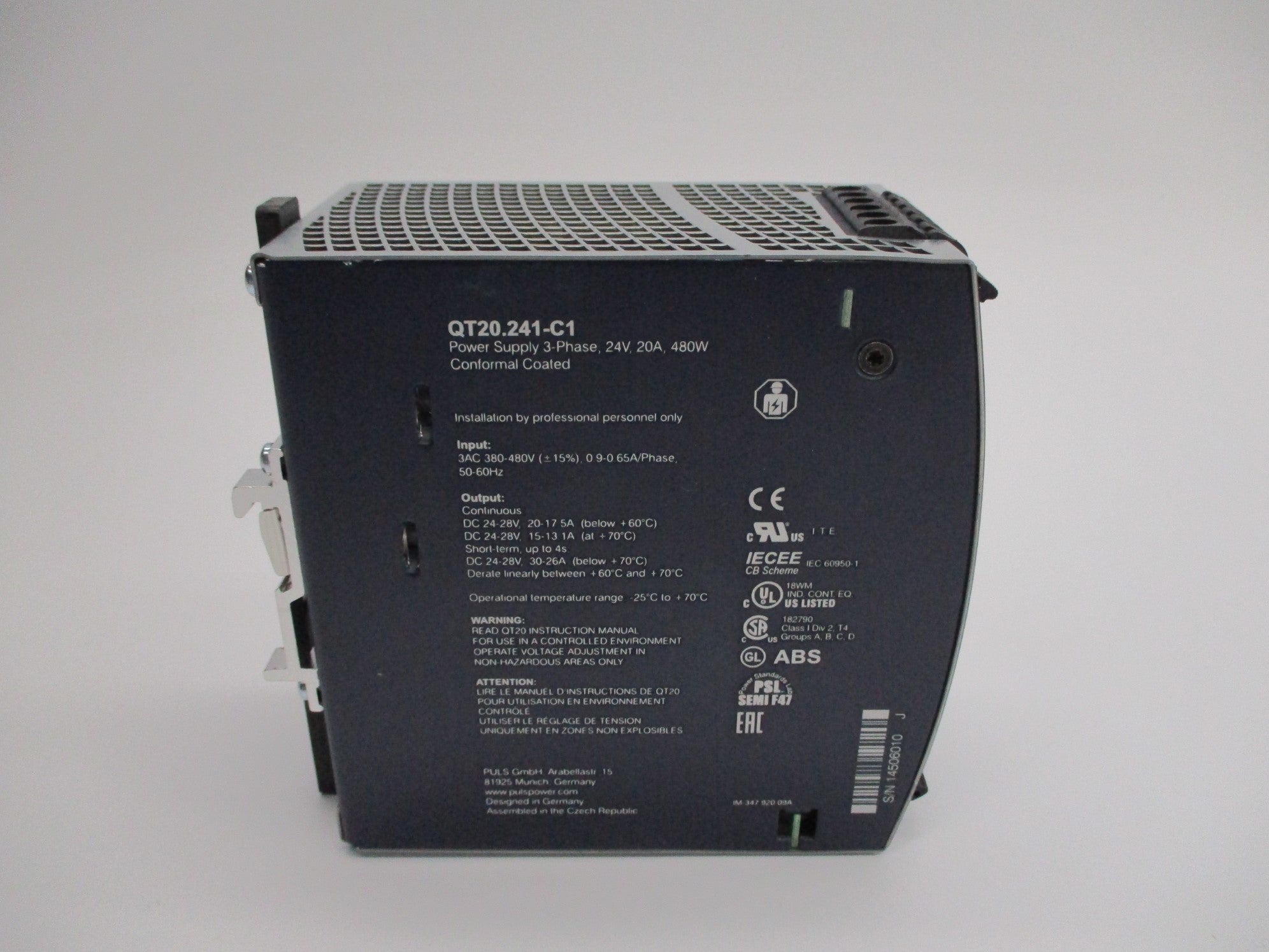 PULS QT20.241-C1 380-480VAC 0.9-0.65A NSMP