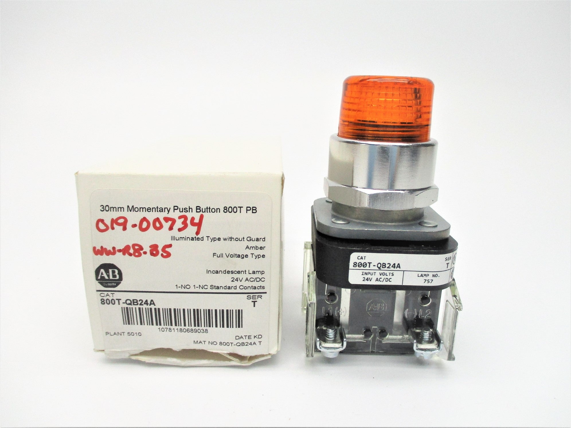 INDUSTRIAL SPARE PART 800T-QB24A SER. T 24VAC/DC (WH) NSMP