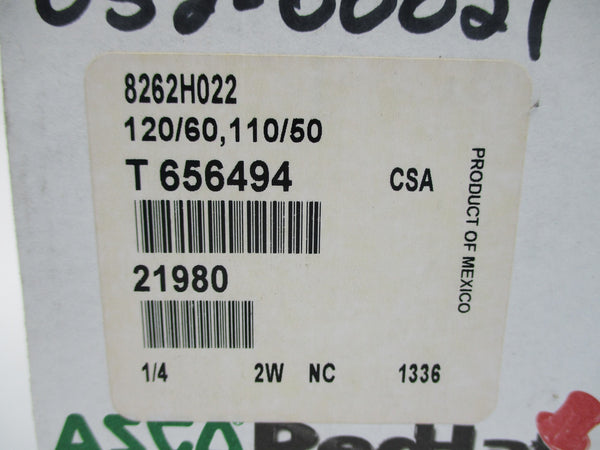 ASCO 8262H022 110/120V 90-185PSI 1/4" NSMP