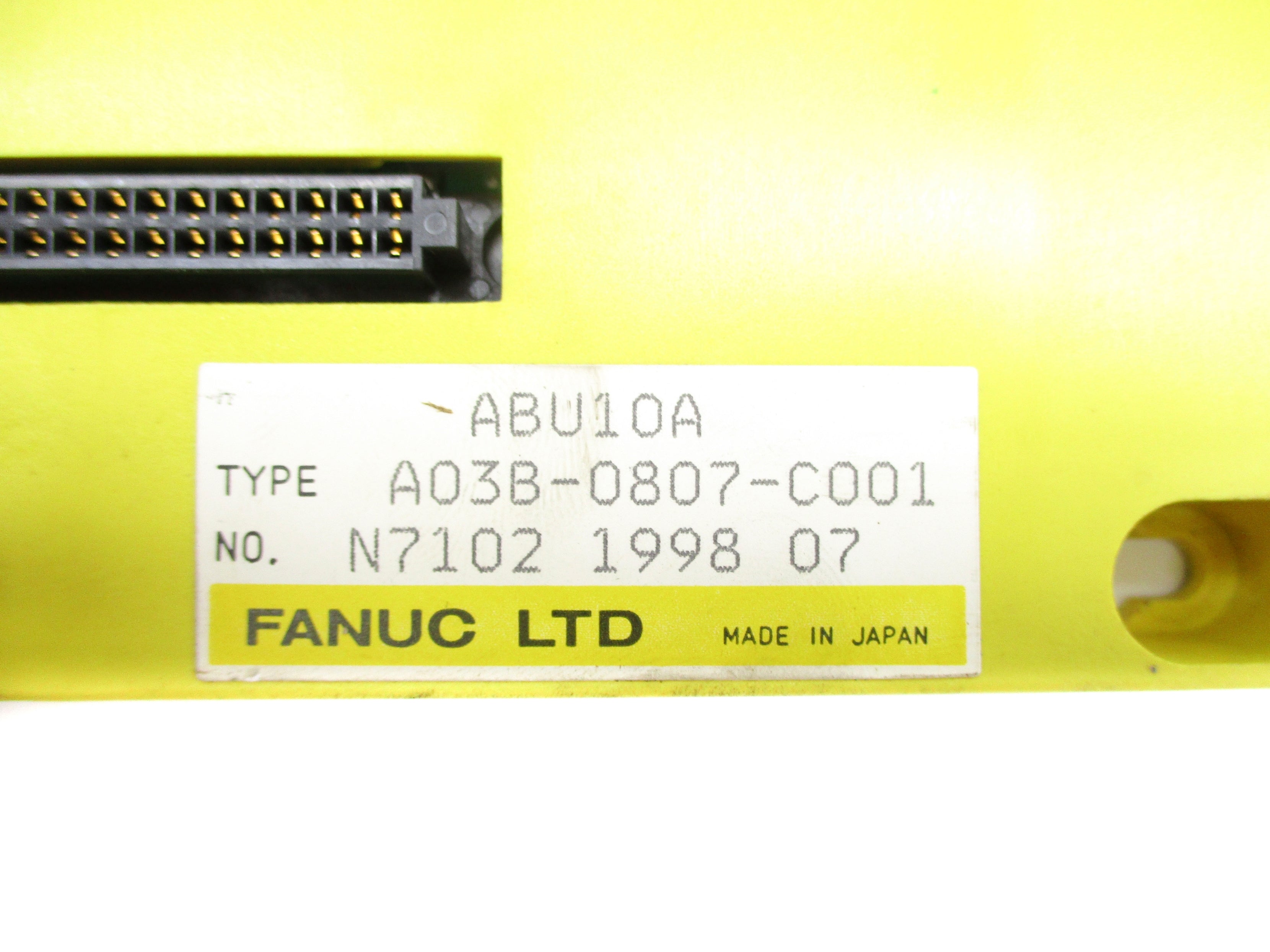 FANUC A03B-0807-C001 ABU10A NSNP