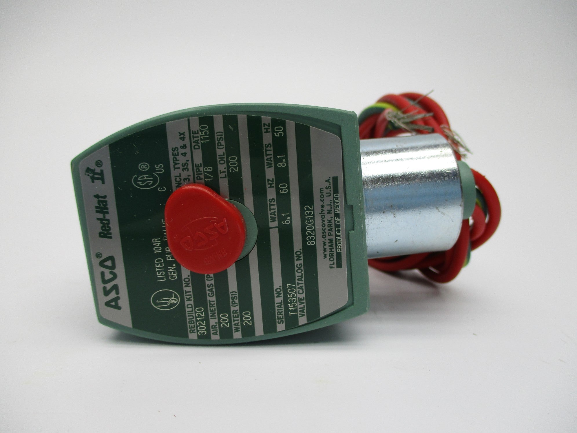 ASCO 8320G132 110/120V 200PSI 1/8" NSMP