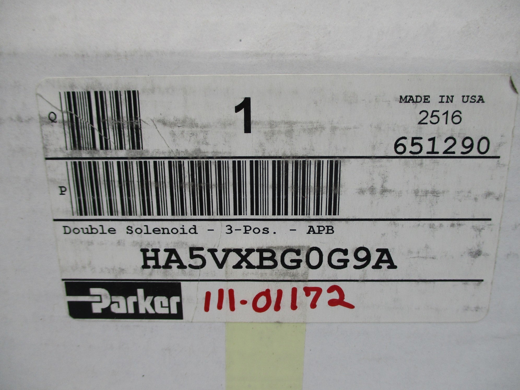 PARKER HA5VXBG0G9A 145PSIG 24VDC NSMP