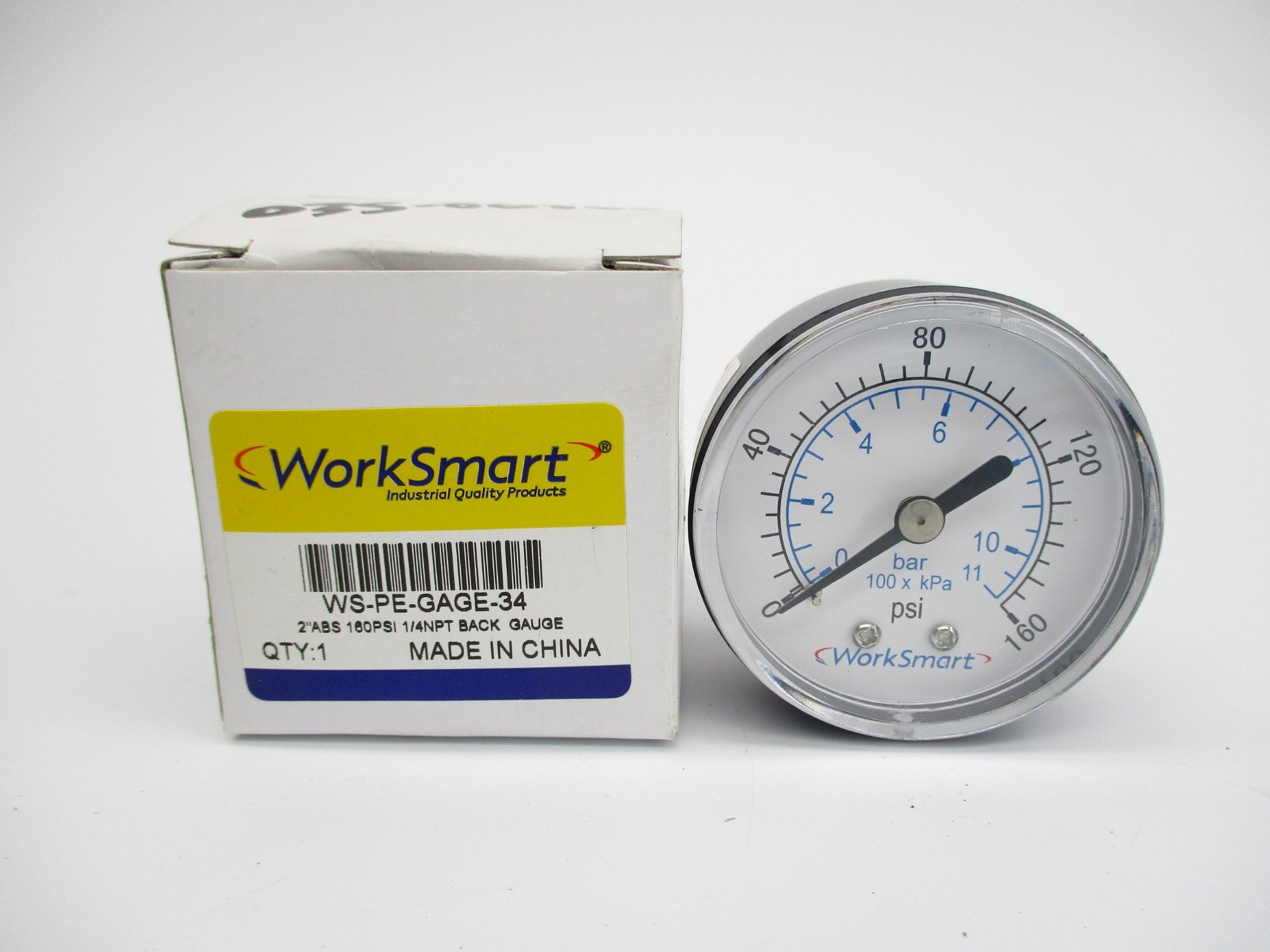 WORKSMART WS-PE-GAGE-34 160PSI NSMP