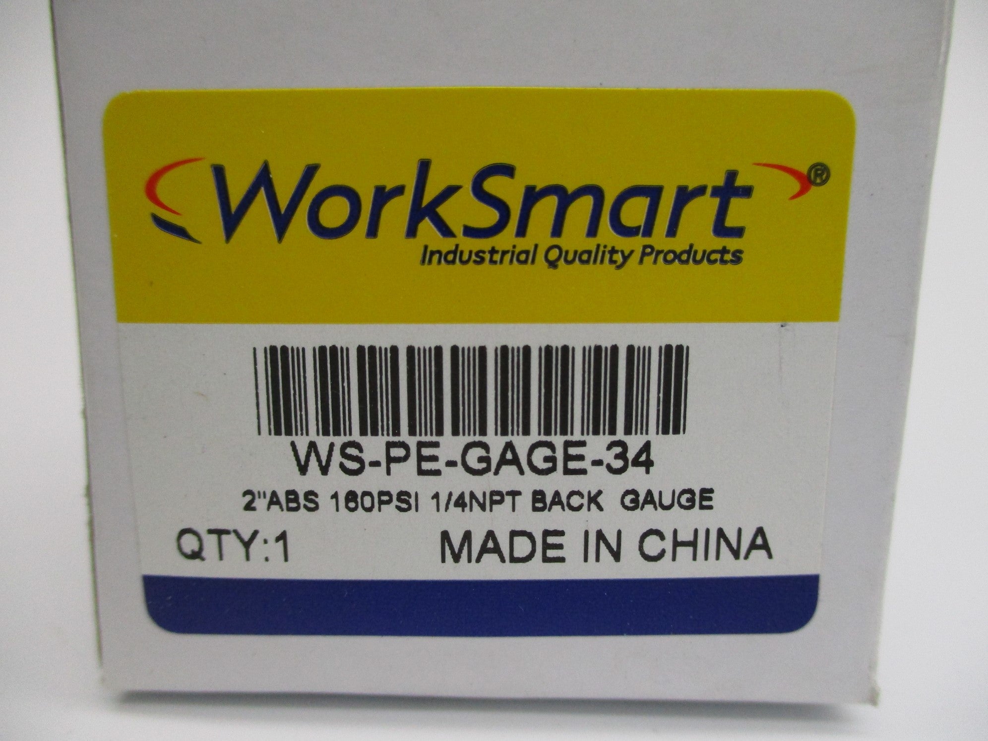 WORKSMART WS-PE-GAGE-34 160PSI NSMP