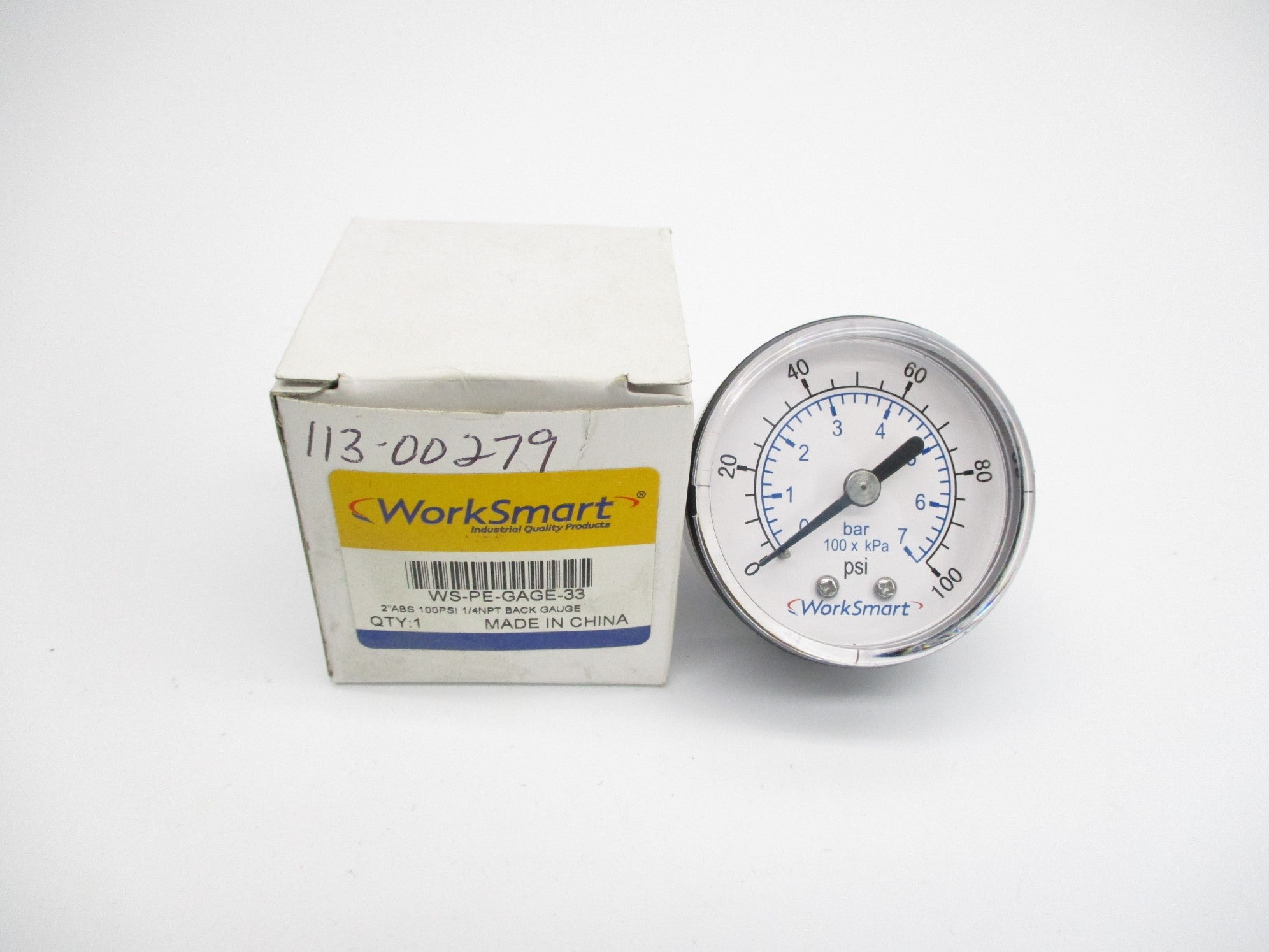 WORKSMART WS-PE-GAGE-33 100PSI NSMP
