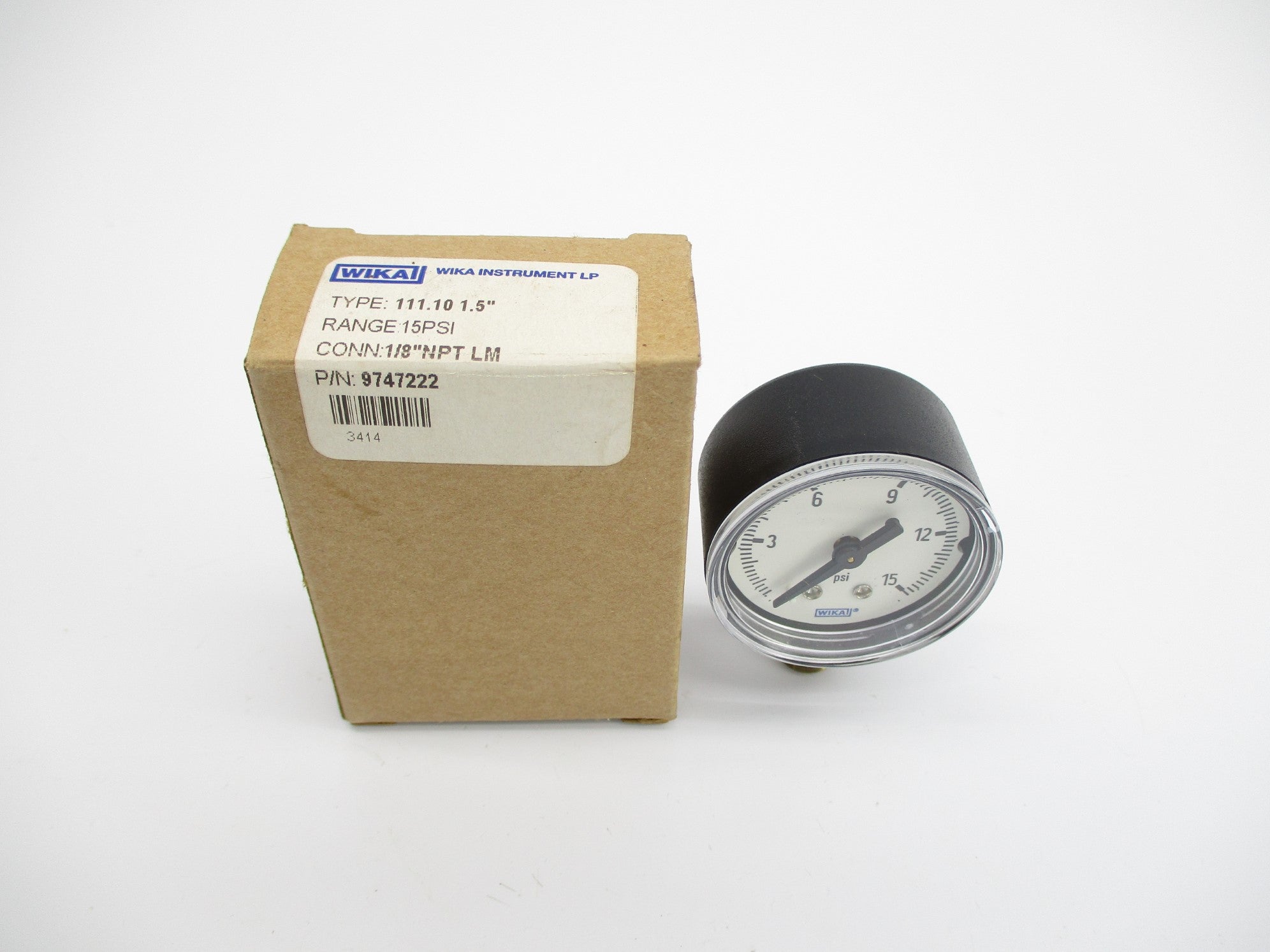 WIKA 9747222 15PSI 1/8" NSMP