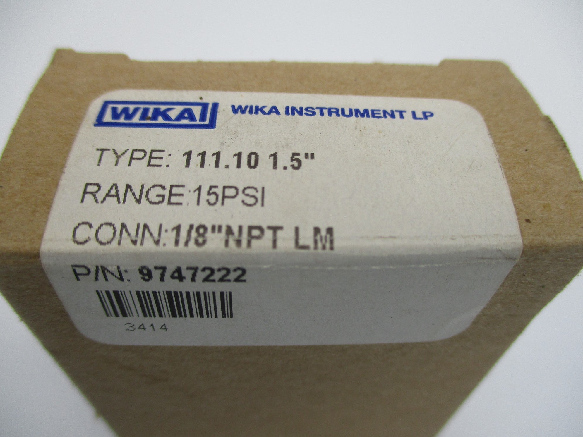 WIKA 9747222 15PSI 1/8" NSMP