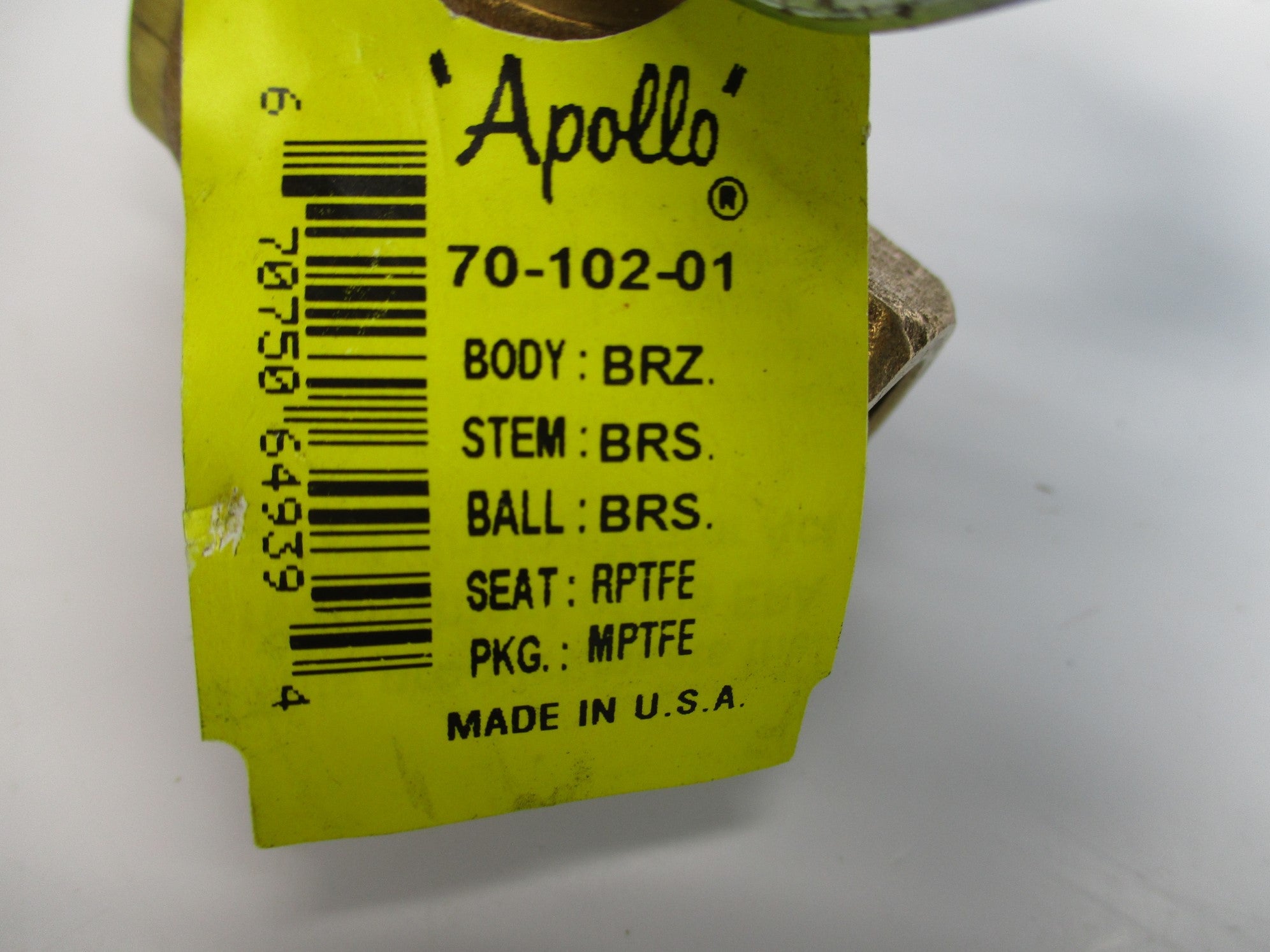 APOLLO 70-102-01 3/8" UNMP