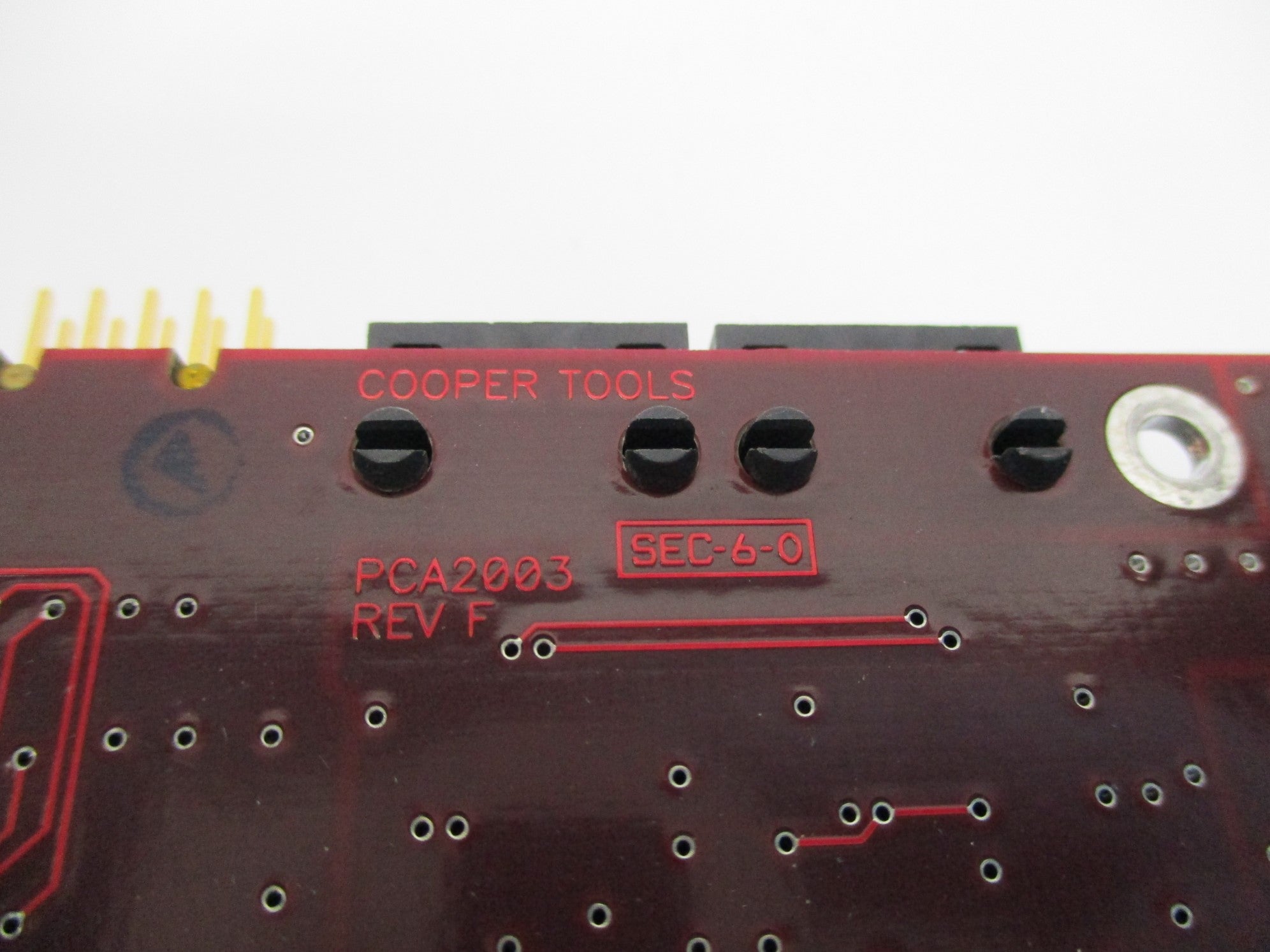 COOPER TOOLS PCA2003 REV. F NSNP