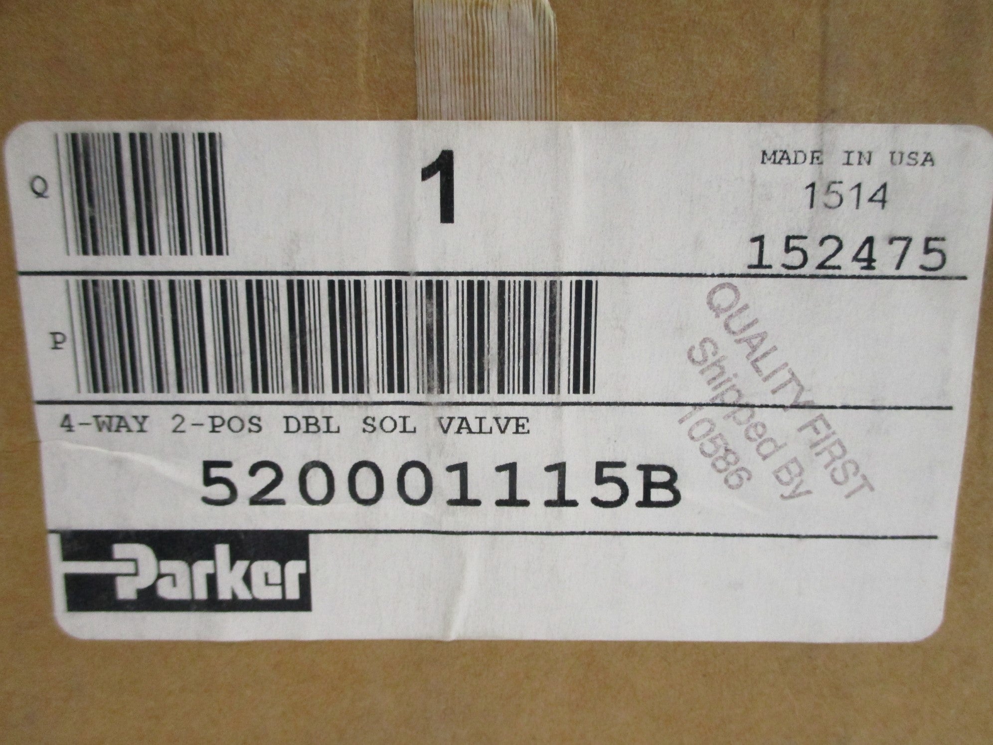 PARKER 520001115B 120VAC 150PSI NSMP