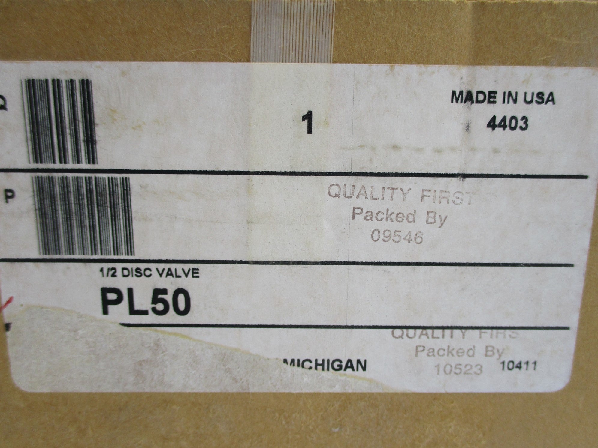 PARKER PL50 150PSI 1/2" NSMP