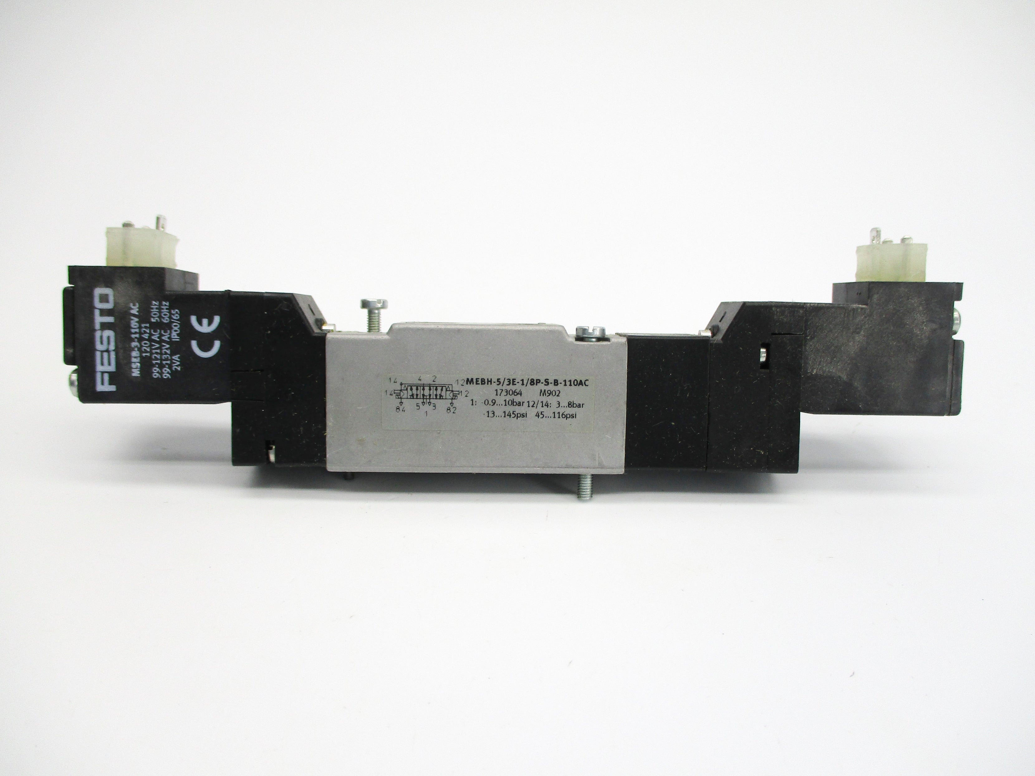FESTO MEBH-5/3E-1/8P-S-B-110AC 110VAC 13-145PSI NSMP