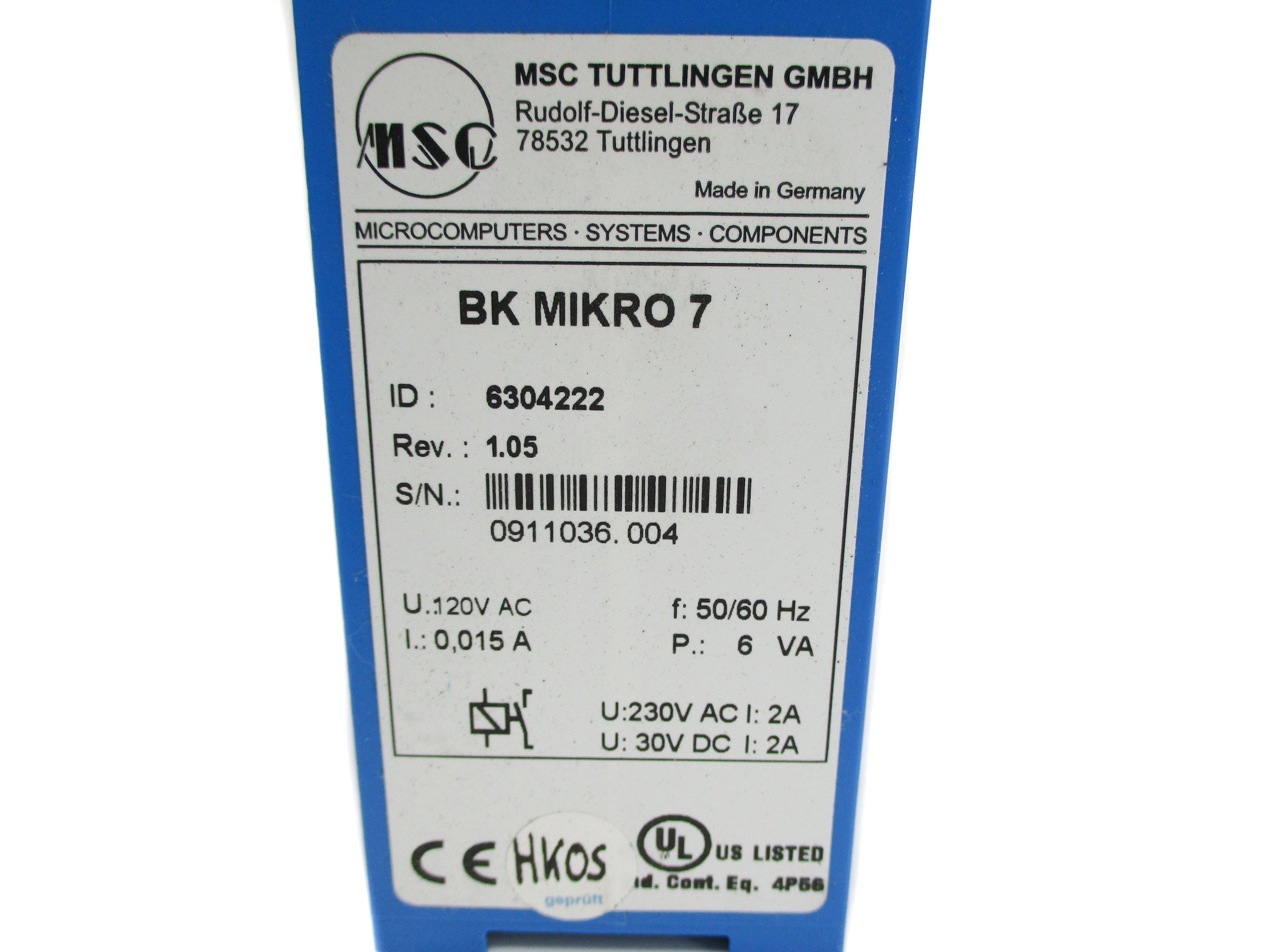 MSC TUTTLINGEN 6304222 NSNP