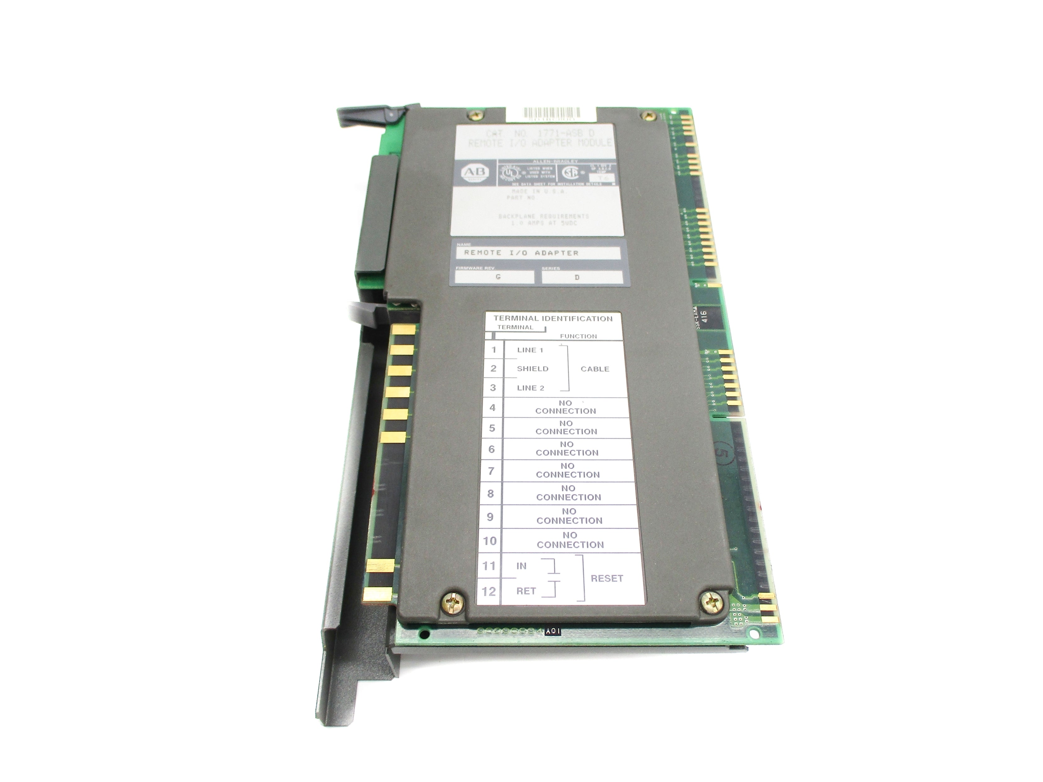 ALLEN BRADLEY 1771-ASB SER. D F/W G UNMP
