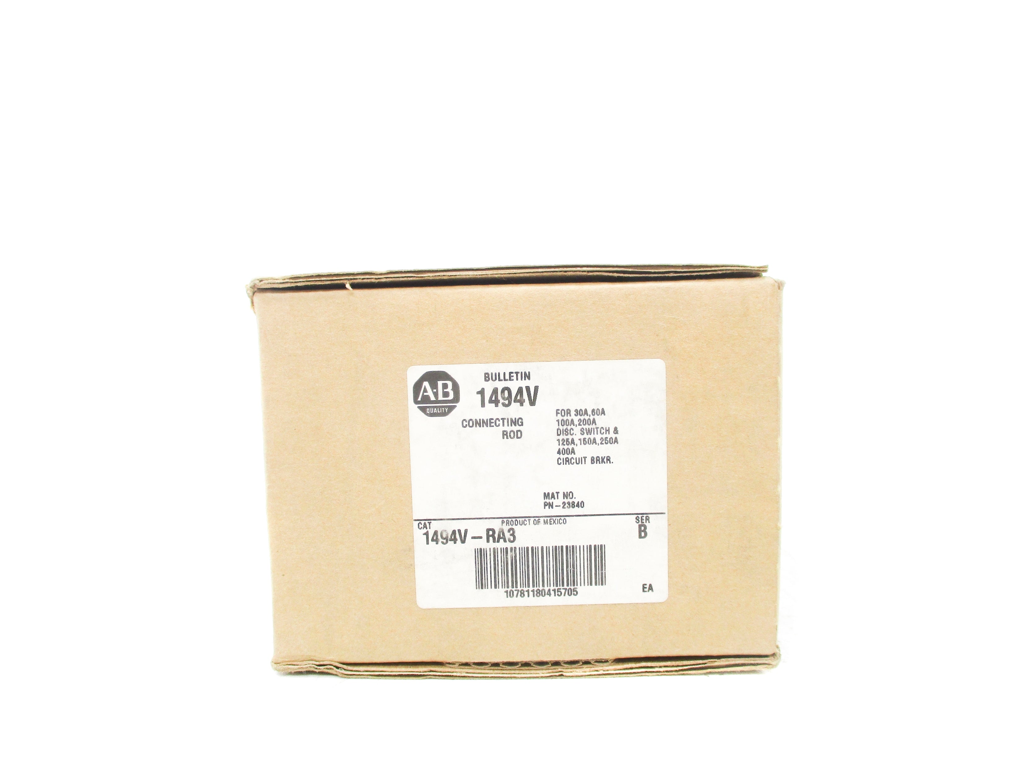 ALLEN BRADLEY 1494V-RA3 SER. B (BR/WH) NSMP