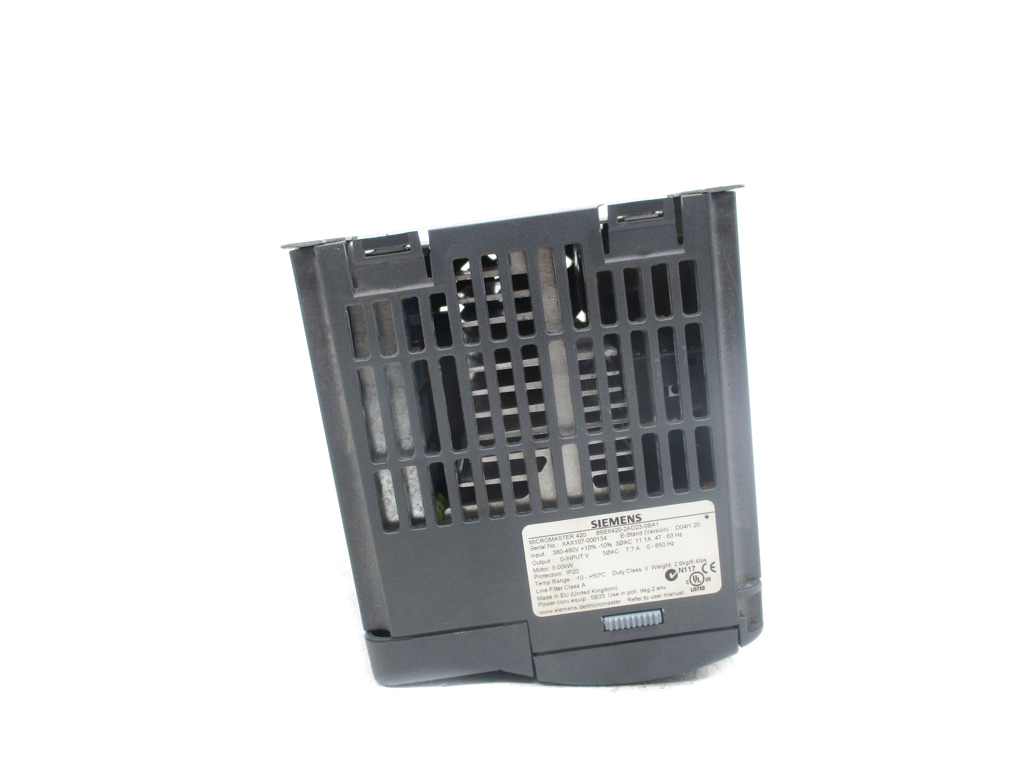 SIEMENS 6SE6420-2AD23-0BA1 UNMP