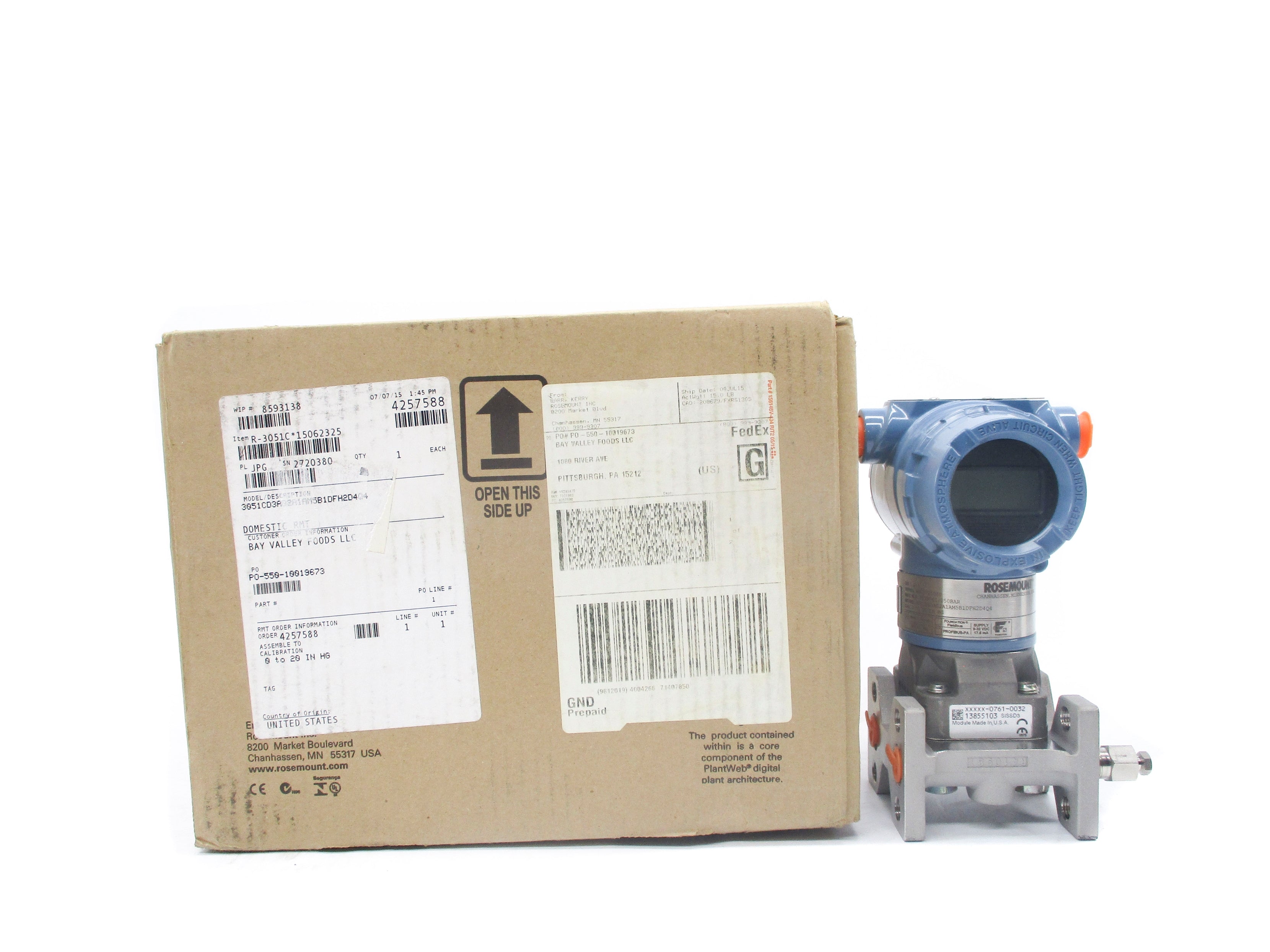 ROSEMOUNT 3051CD3A02A1AM5B1DFH2D4Q4 NSMP