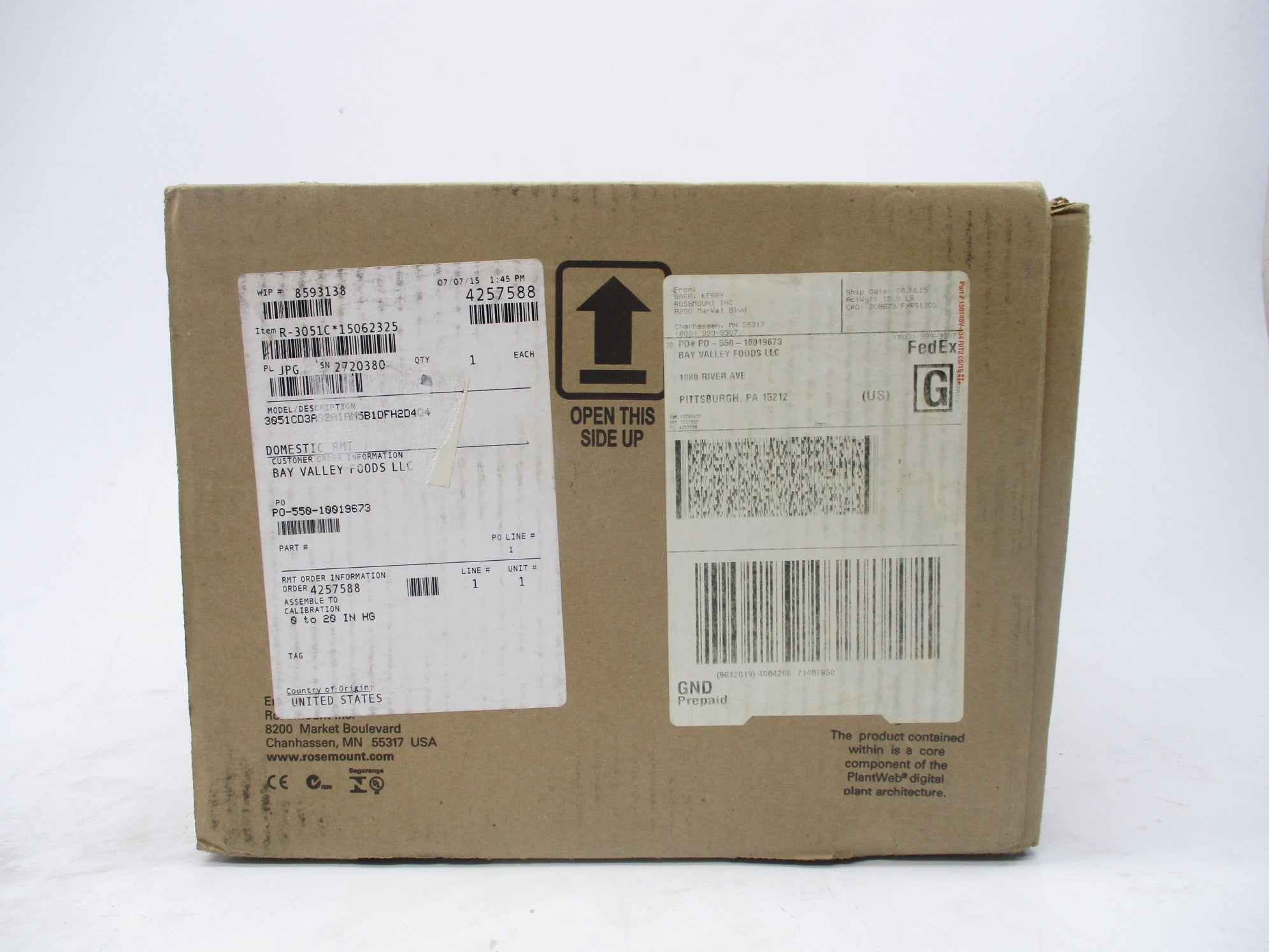 ROSEMOUNT 3051CD3A02A1AM5B1DFH2D4Q4 NSMP