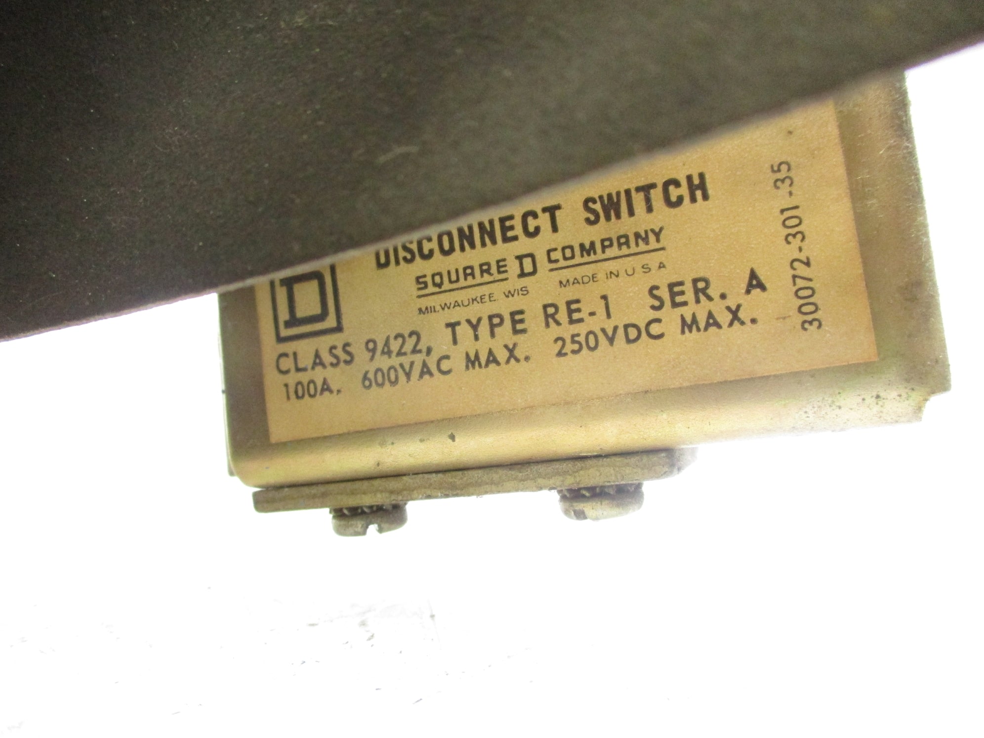 SQUARE D 9422RE1 SER. A UNMP