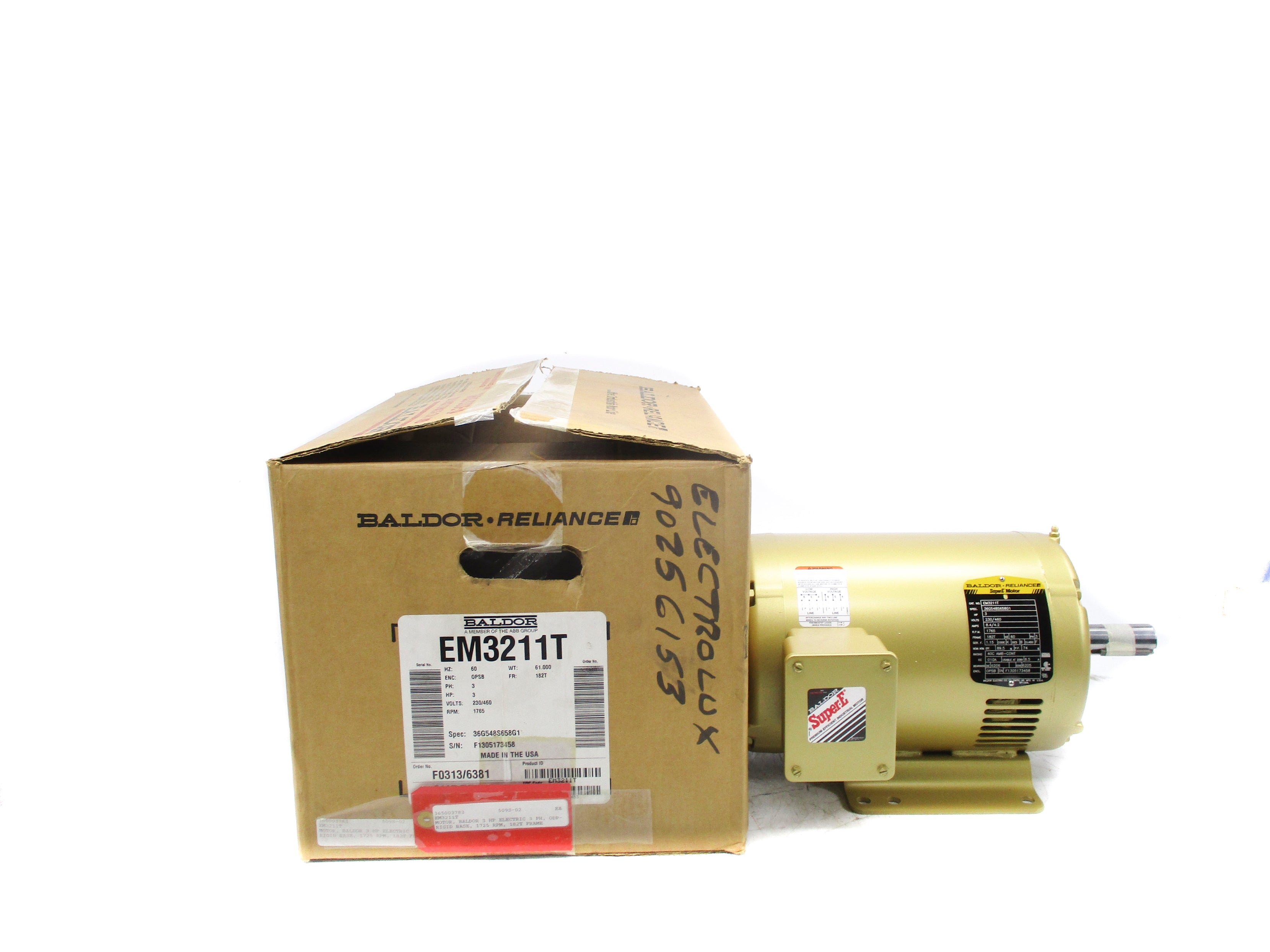 BALDOR EM3211T 36G548S658G1 230/460V 8.4/4.2A NSMP