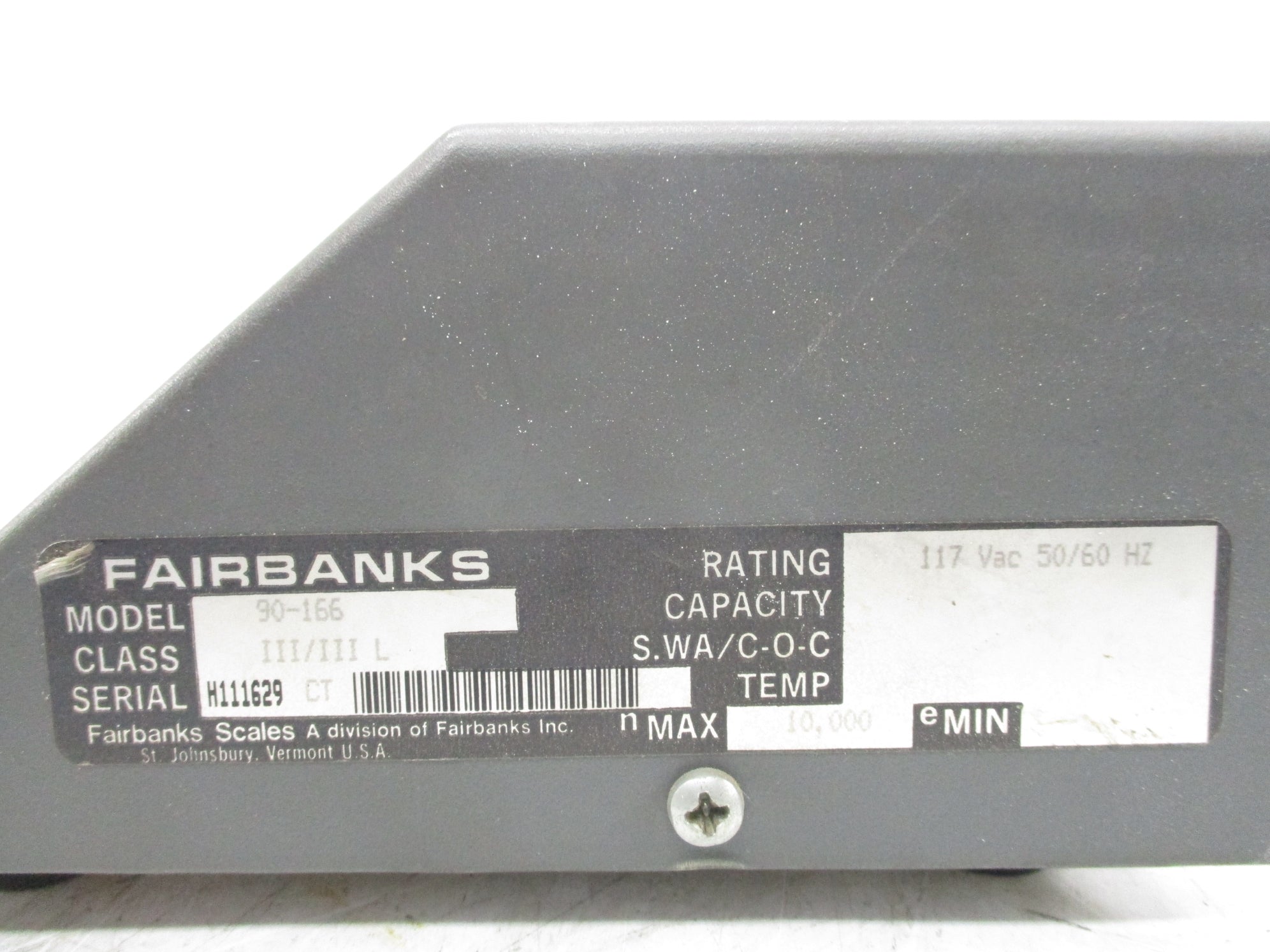 FAIRBANKS 90-166 UNMP