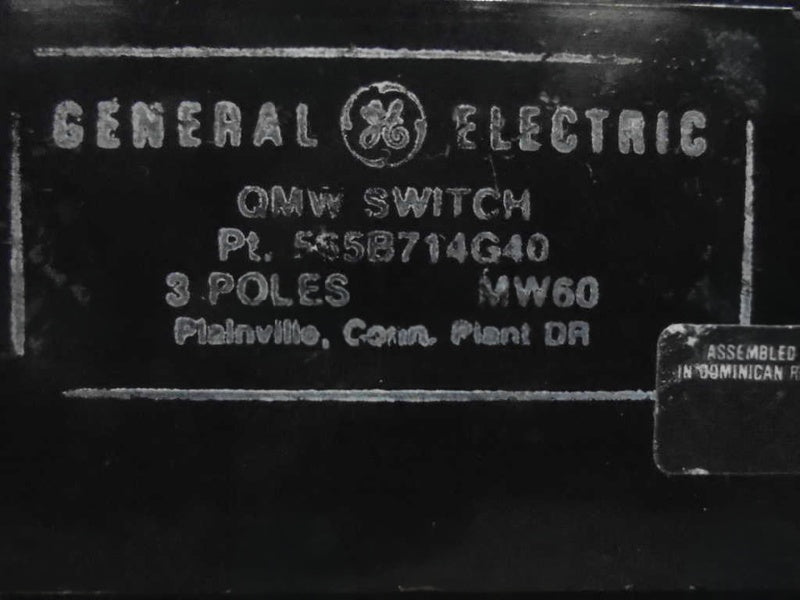 GENERAL ELECTRIC 565B714G40  UNMP