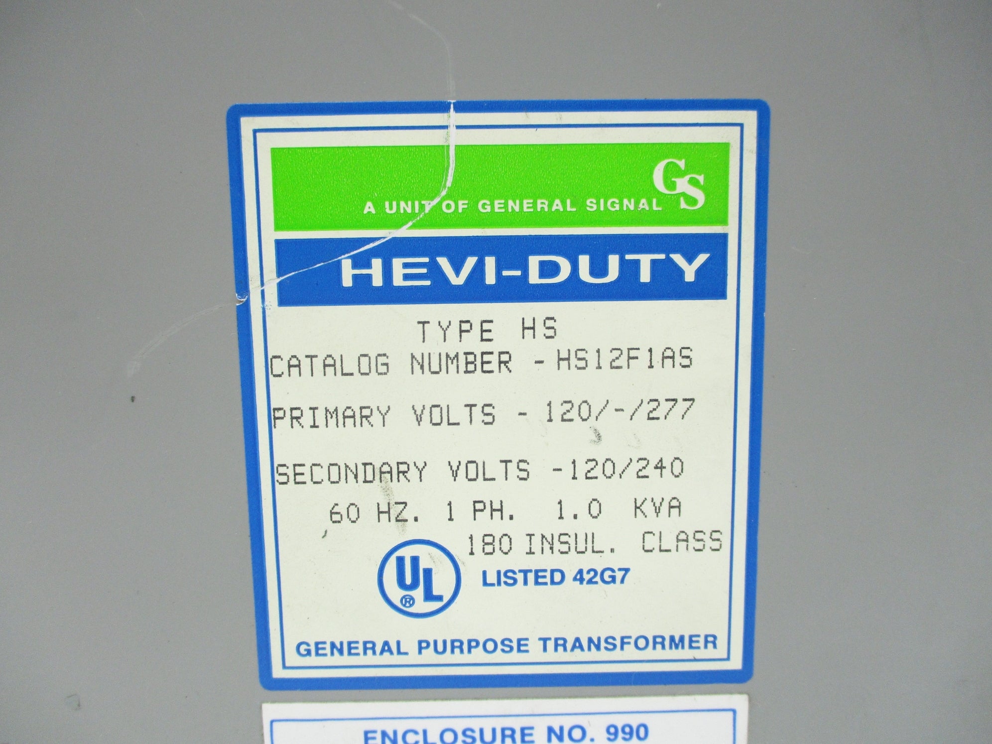 GENERAL SIGNAL HS12F1AS UNMP