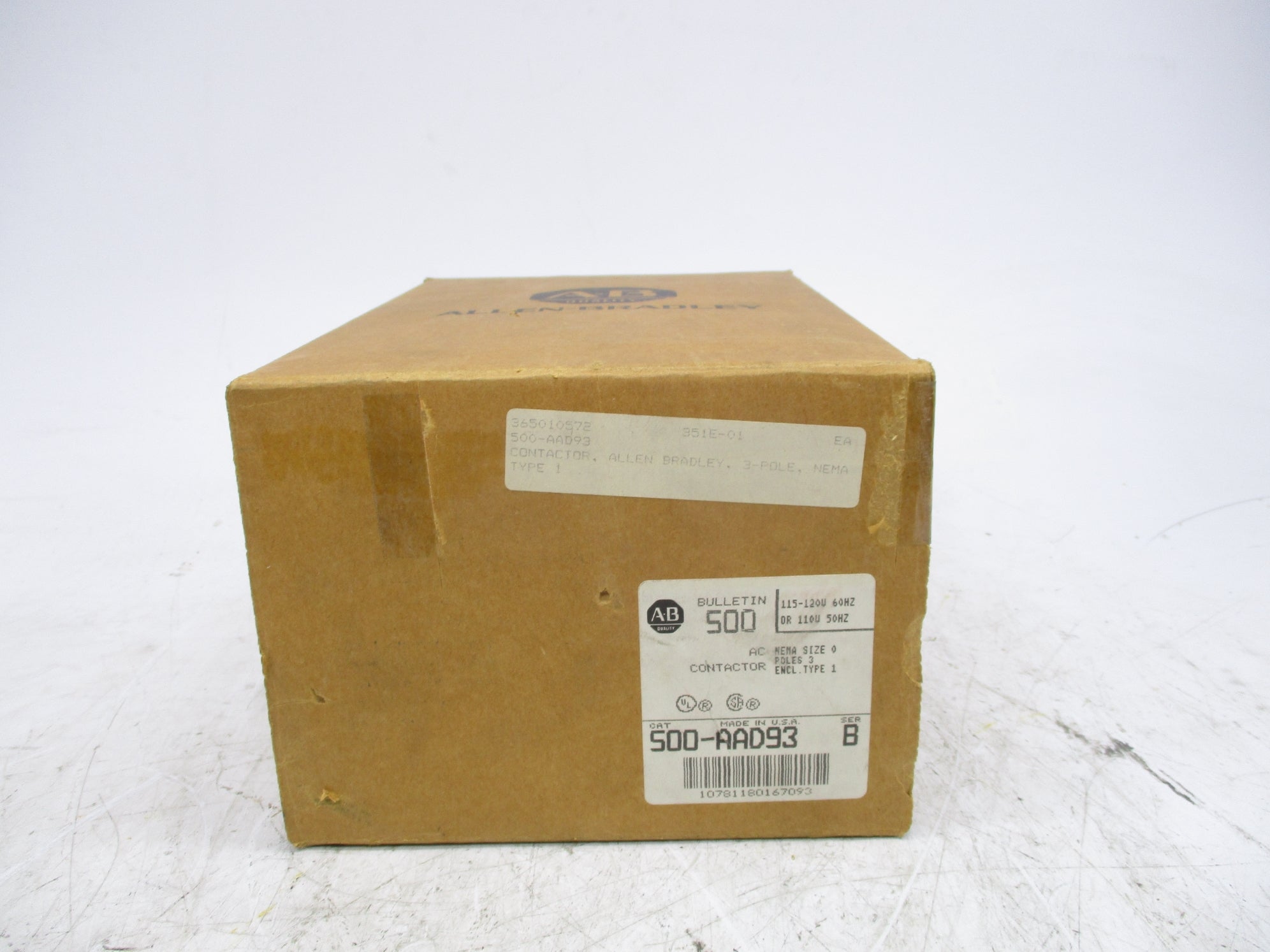 ALLEN BRADLEY 500-AAD93 120V (BR/WH) NSMP