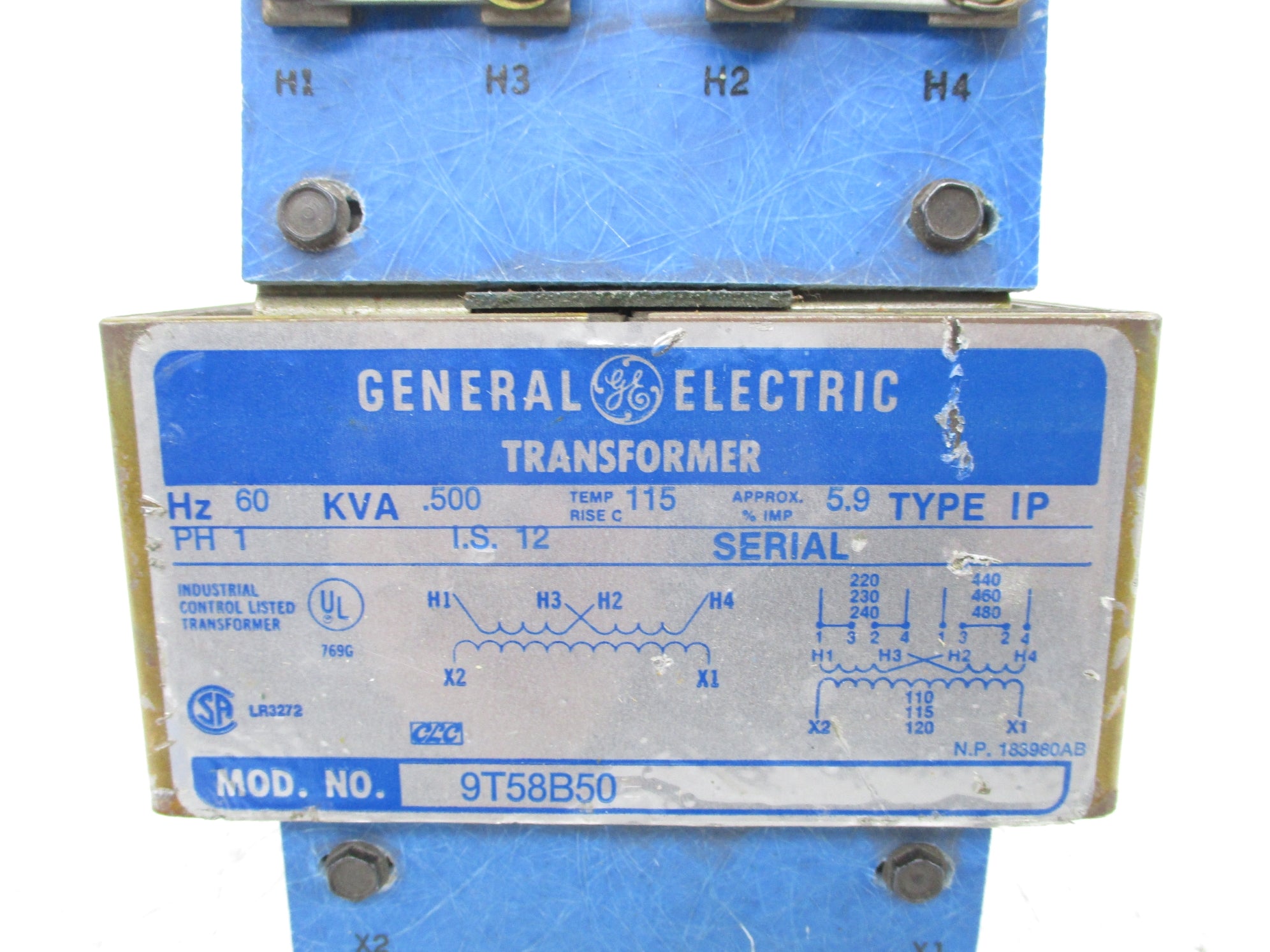 GENERAL ELECTRIC 9T58B50 480V UNMP