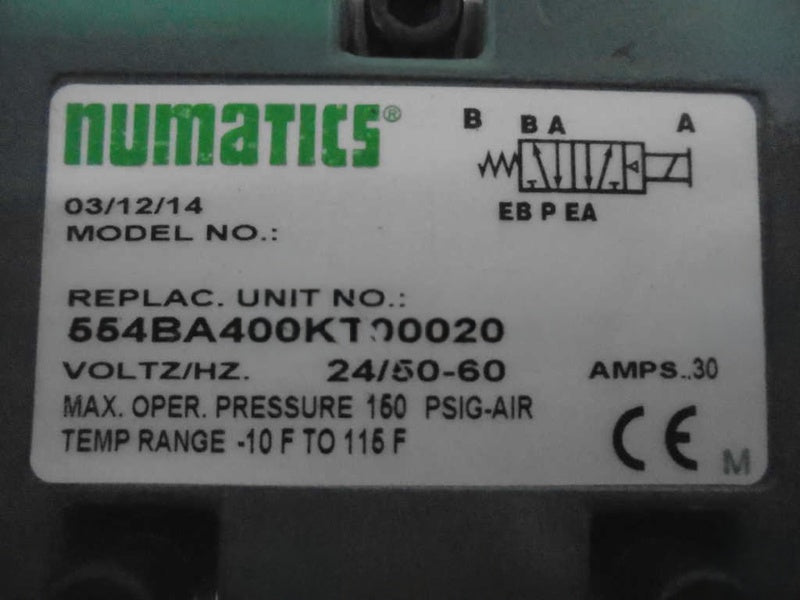 NUMATICS 554BA400KT00020  NSNP